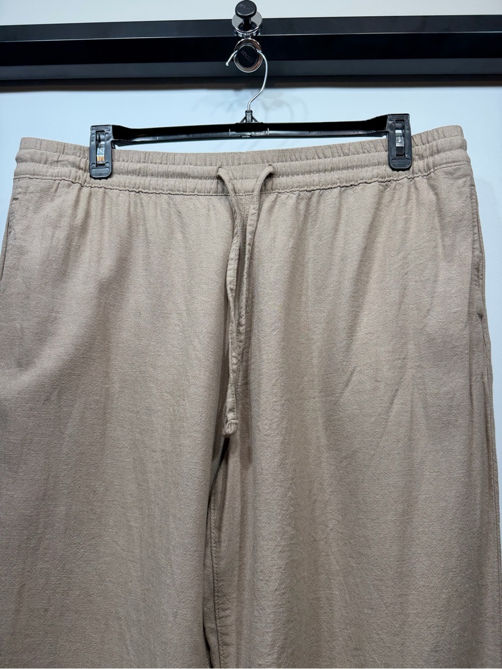 Sonoma Beige Wide-Leg Drawstring Crop Pants - Picture 5 of 11
